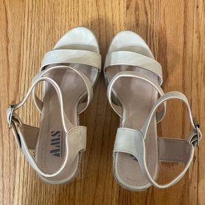 Ivory wedges- brand new.
